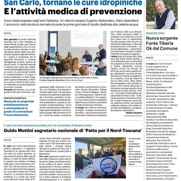 Ripartono le cure idropiniche